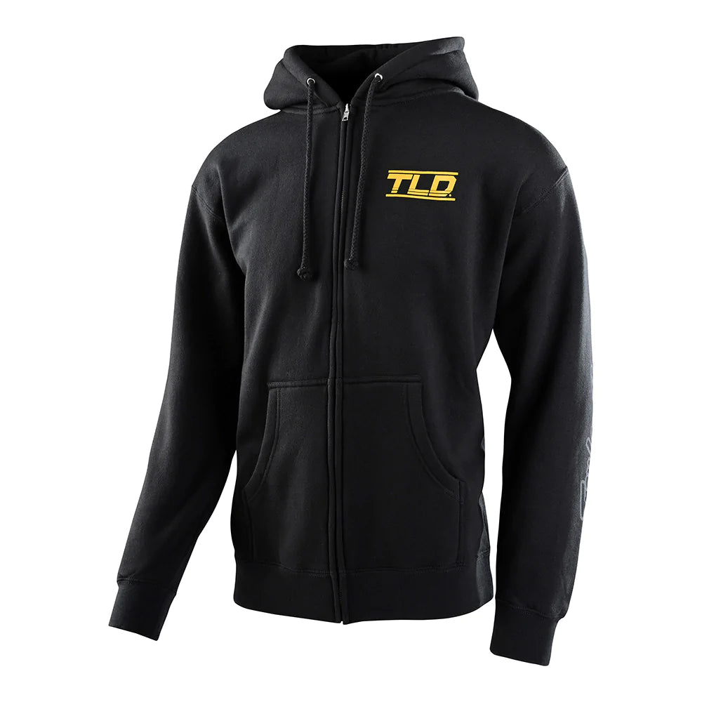 HOODIE - ZIP UP SPEED LOGO BLACK